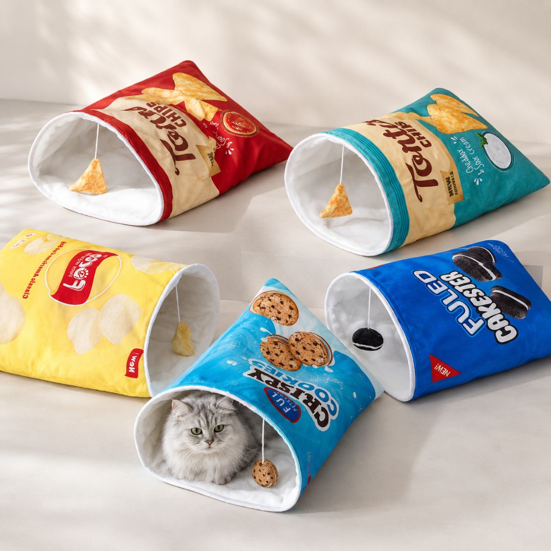 Crinkle Cat Bed